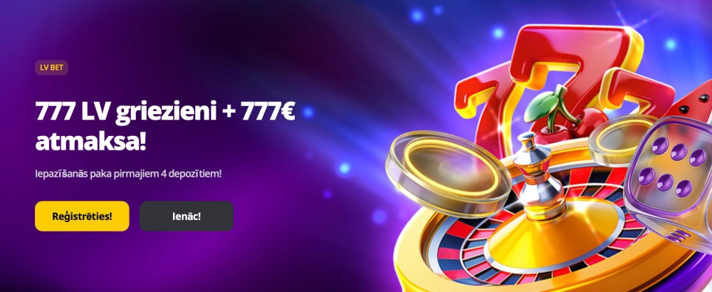 LV BET iepazīšanās bonuss