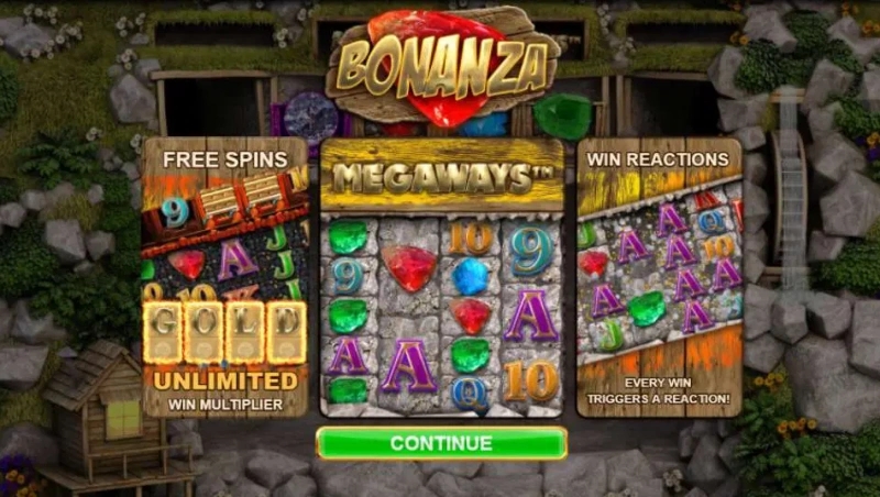 bonanza pirmā megaways spēle no Big Time Gaming
