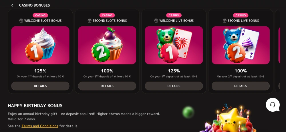 iris casino bonus