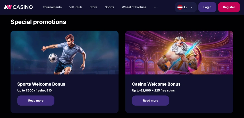 nv kazino bonuss